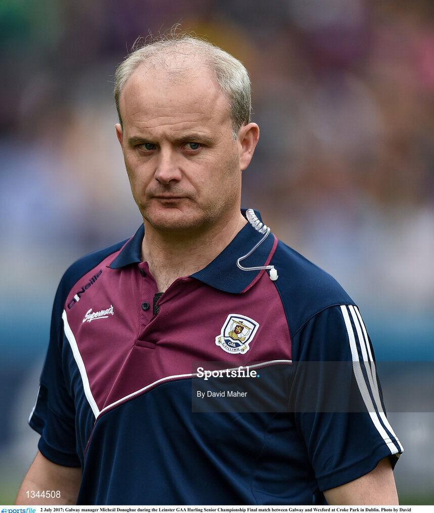 2 July 2017; Galway manager Micheál Donoghue during the Leinster GAA Hurling Senior Championship Final match between Galway and Wexford at Croke Park in Dublin. Photo by David Maher/Sportsfile
