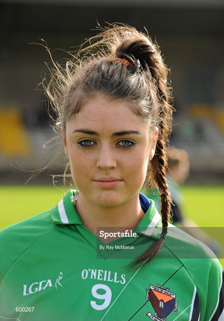 3 March 2012; The Colaiste Ide agus Iosef captain Laura Sheeran. Tesco All-Ireland Post Primary Schools Senior A Semi-Final, St Leo’s, Carlow v Colaiste Ide agus Iosef, Limerick, McDonagh Park, Nenagh, Co. Tipperary. Picture credit: Ray McManus / SPORTSFILE