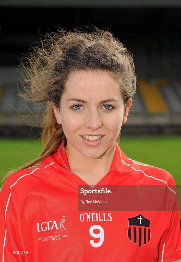 3 March 2012; The St Leo’s captain Jane Moore. Tesco All-Ireland Post Primary Schools Senior A Semi-Final, St Leo’s, Carlow v Colaiste Ide agus Iosef, Limerick, McDonagh Park, Nenagh, Co. Tipperary. Picture credit: Ray McManus / SPORTSFILE