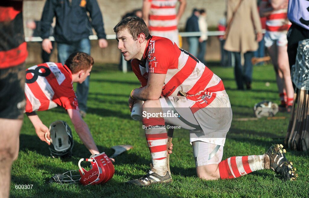 3 March 2012; Paudi O'Sullivan, CIT, shows his disappointment after defeat to UCC. Irish Daily Mail Fitzgibbon Cup Final, University College Cork v Cork Institute of Technology, Mardyke Arena, Cork. Picture credit: Diarmuid Greene / SPORTSFILE
