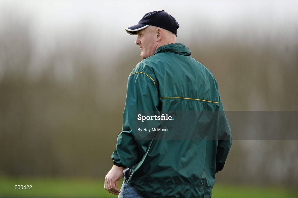 3 March 2012; Colaiste Ide agus Iosef joint manager Billy Mangan. Tesco All-Ireland Post Primary Schools Senior A Semi-Final, St Leo’s, Carlow v Colaiste Ide agus Iosef, Limerick, McDonagh Park, Nenagh, Co. Tipperary. Picture credit: Ray McManus / SPORTSFILE