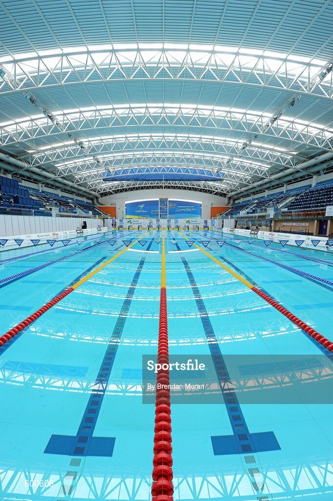 2 March 2012; A general view of the National Aquatic Centre during the Irish Long Course National Swimming Championships/Olympic Trials. National Aquatic Centre, Abbotstown, Dublin. Picture credit: Brendan Moran / SPORTSFILE