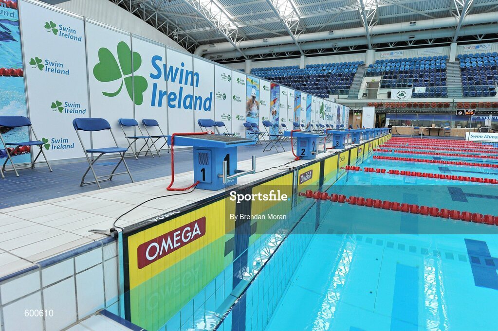 2 March 2012; A general view of the National Aquatic Centre during the Irish Long Course National Swimming Championships/Olympic Trials. National Aquatic Centre, Abbotstown, Dublin. Picture credit: Brendan Moran / SPORTSFILE