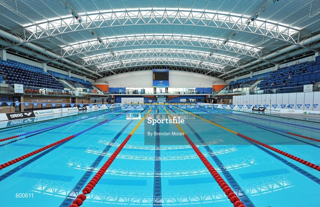 2 March 2012; A general view of the National Aquatic Centre during the Irish Long Course National Swimming Championships/Olympic Trials. National Aquatic Centre, Abbotstown, Dublin. Picture credit: Brendan Moran / SPORTSFILE