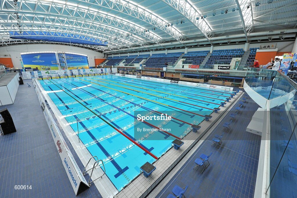 2 March 2012; A general view of the National Aquatic Centre during the Irish Long Course National Swimming Championships/Olympic Trials. National Aquatic Centre, Abbotstown, Dublin. Picture credit: Brendan Moran / SPORTSFILE