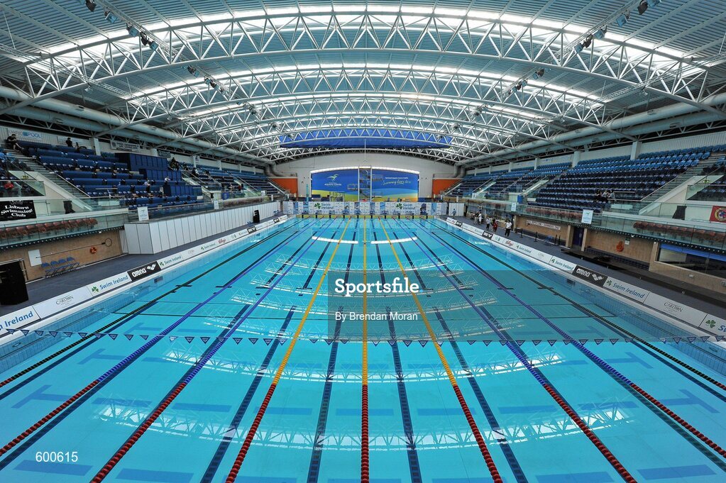 2 March 2012; A general view of the National Aquatic Centre during the Irish Long Course National Swimming Championships/Olympic Trials. National Aquatic Centre, Abbotstown, Dublin. Picture credit: Brendan Moran / SPORTSFILE