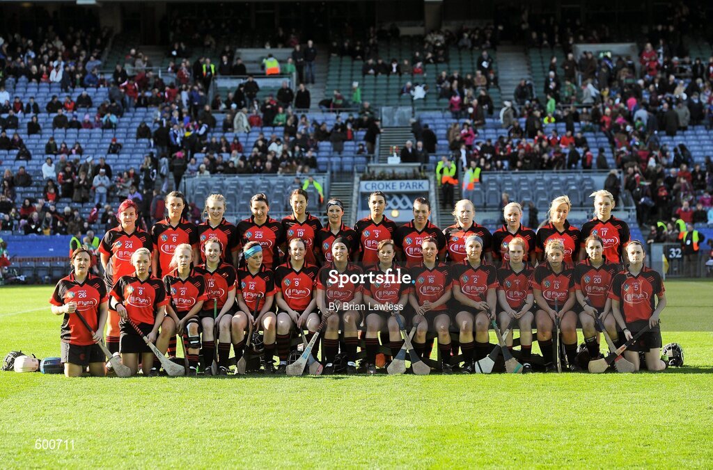 4 March 2012; The Oulart-the-Ballagh squad. All Ireland Senior Camogie Club Championship Final 2011, Drom/Inch, Tipperary v Oulart-the-Ballagh, Wexford, Croke Park, Dublin. Picture credit: Brian Lawless / SPORTSFILE