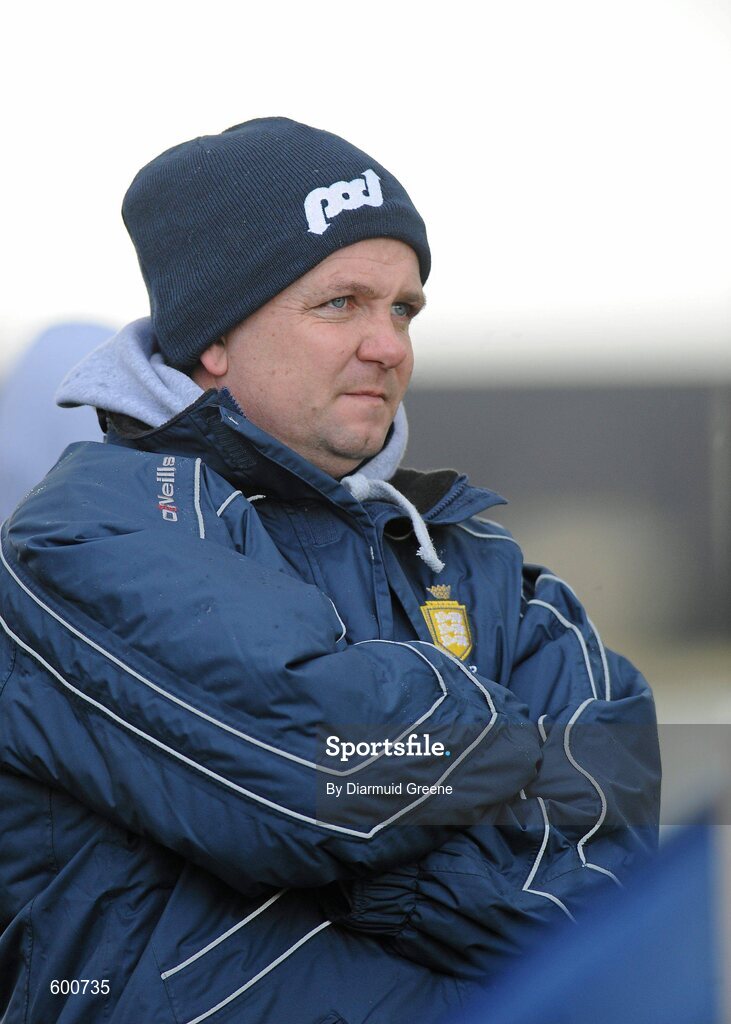 4 March 2012; Clare manager Davy Fitzgerald watches on during the game. Waterford Crystal Cup Hurling Final, Clare v Tipperary, O'Garney Park, Sixmilebridge, Co. Clare. Picture credit: Diarmuid Greene / SPORTSFILE