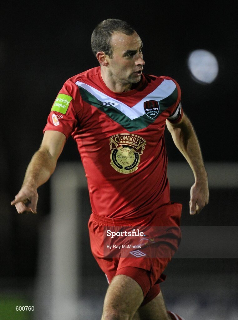 2 March 2012; Cork City captain Dan Murray. Airtricity League Premier Division, UCD v Cork City, Belfield Bowl, UCD, Belfield, Dublin. Picture credit: Ray McManus / SPORTSFILE