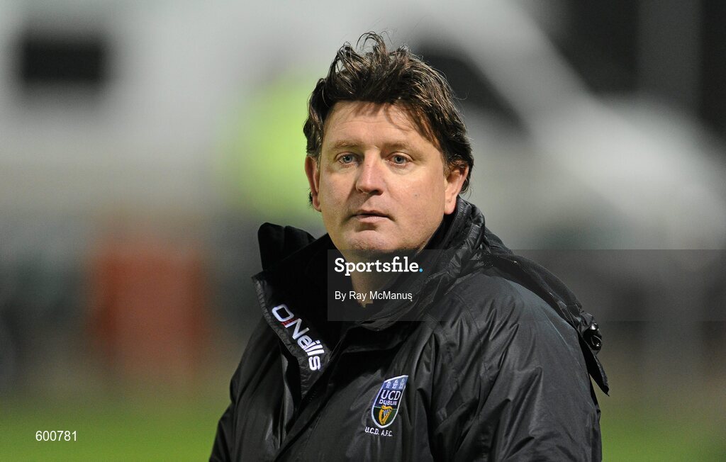 2 March 2012; UCD manager Martin Russell. Airtricity League Premier Division, UCD v Cork City, Belfield Bowl, UCD, Belfield, Dublin. Picture credit: Ray McManus / SPORTSFILE