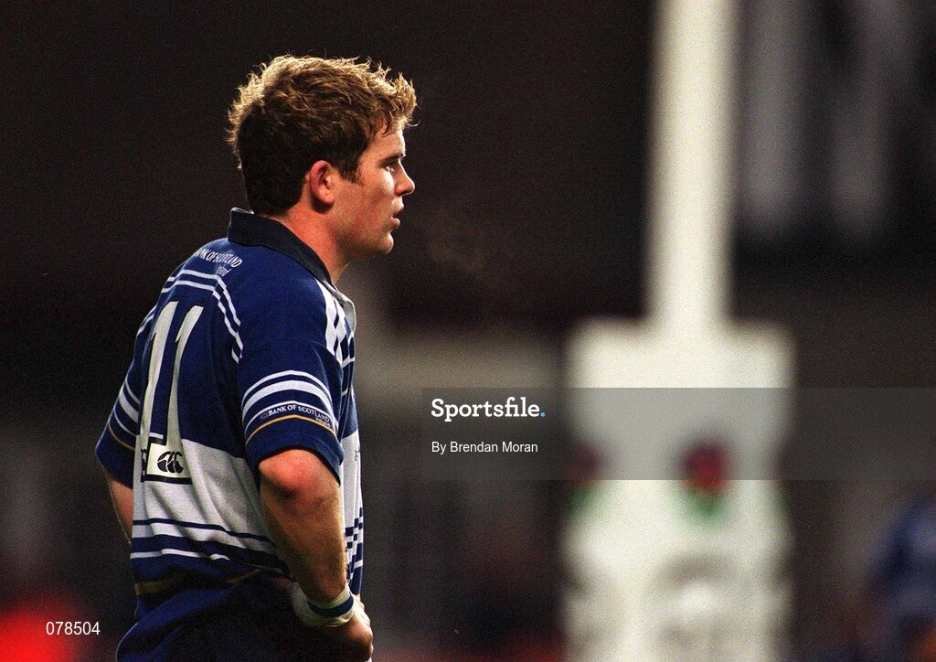 15 December 2001; Gordon D'Arcy, Leinster. Rugby. Picture credit; Brendan Moran / SPORTSFILE