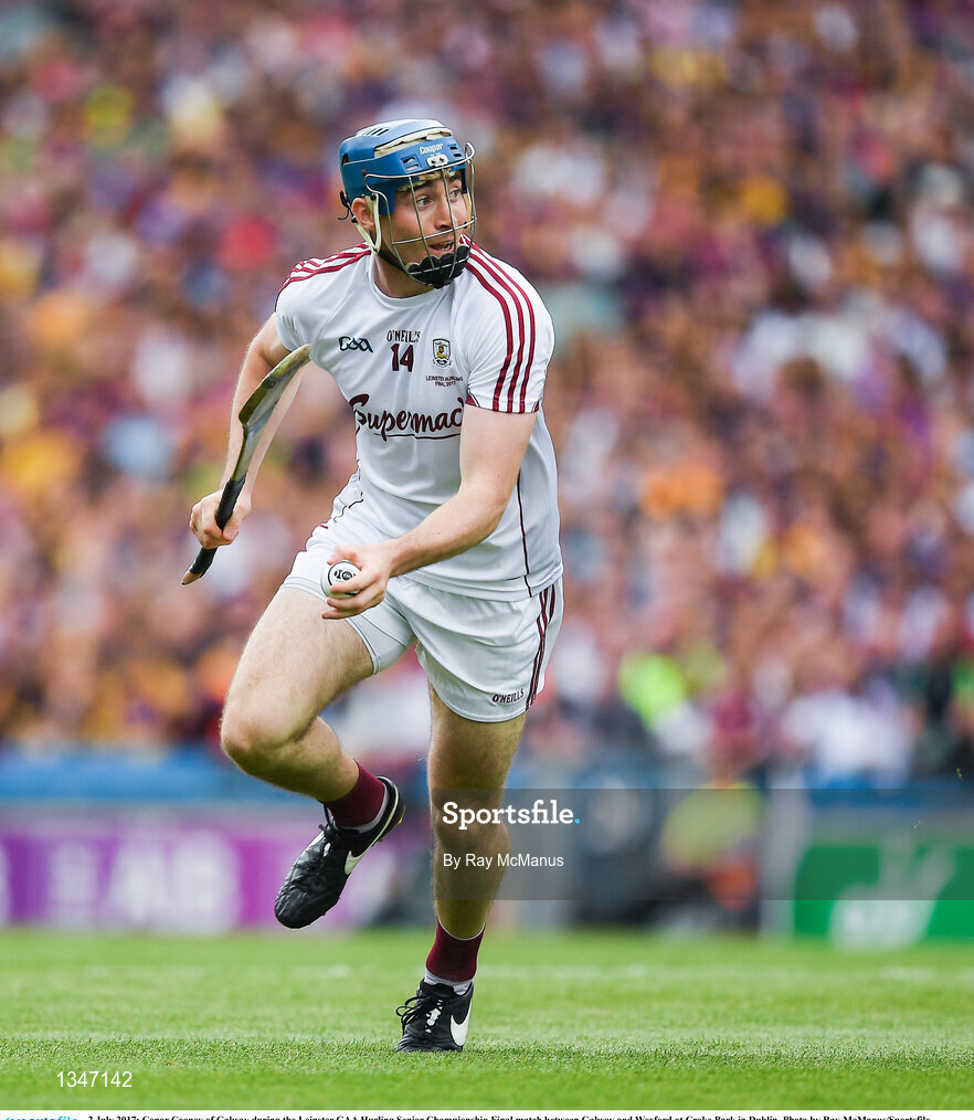 2 July 2017; Conor Cooney of Galway during the Leinster GAA Hurling Senior Championship Final match between Galway and Wexford at Croke Park in Dublin. Photo by Ray McManus/Sportsfile