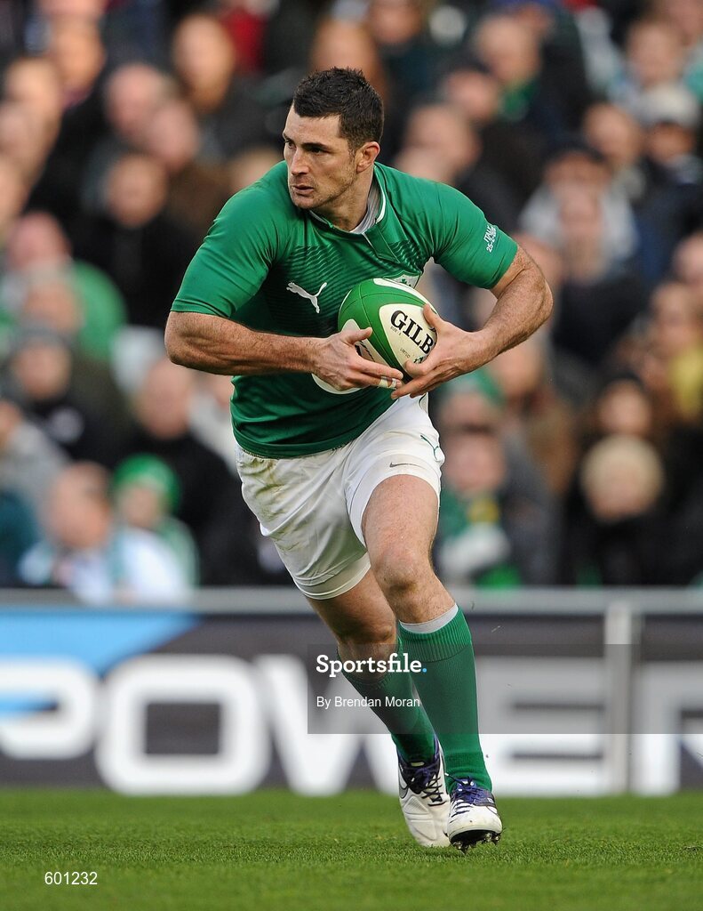 25 February 2012; Rob Kearney, Ireland. RBS Six Nations Rugby Championship, Ireland v Italy, Aviva Stadium, Lansdowne Road, Dublin. Picture credit: Brendan Moran / SPORTSFILE