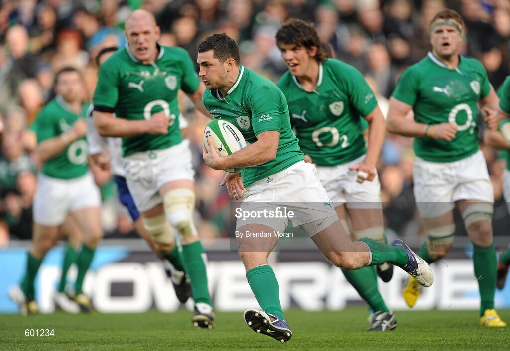 25 February 2012; Rob Kearney, Ireland. RBS Six Nations Rugby Championship, Ireland v Italy, Aviva Stadium, Lansdowne Road, Dublin. Picture credit: Brendan Moran / SPORTSFILE