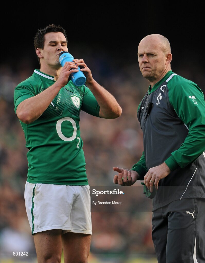 25 February 2012; Jonathan Sexton, Ireland. RBS Six Nations Rugby Championship, Ireland v Italy, Aviva Stadium, Lansdowne Road, Dublin. Picture credit: Brendan Moran / SPORTSFILE