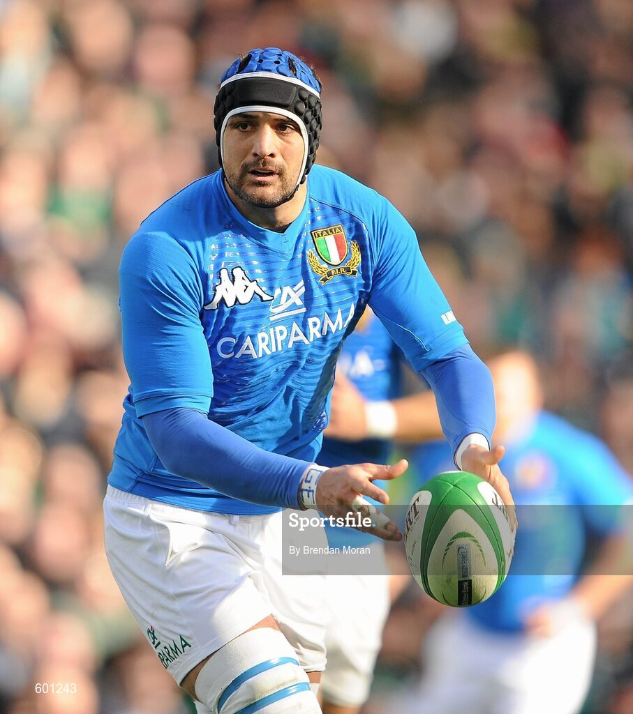25 February 2012; Marco Bortolami, Italy. RBS Six Nations Rugby Championship, Ireland v Italy, Aviva Stadium, Lansdowne Road, Dublin. Picture credit: Brendan Moran / SPORTSFILE