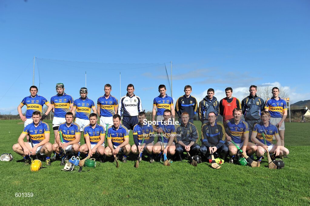 4 March 2012; The Tipperary squad. Waterford Crystal Cup Hurling Final, Clare v Tipperary, O'Garney Park, Sixmilebridge, Co. Clare. Picture credit: Diarmuid Greene / SPORTSFILE