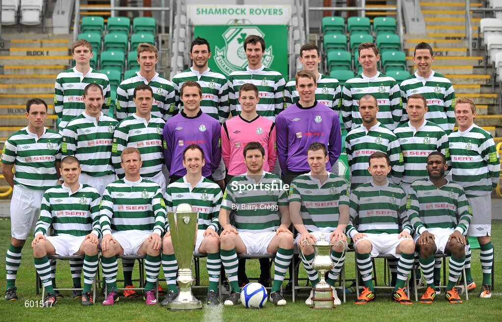 6 March 2012; The Shamrock Rovers squad. Shamrock Rovers Team and Portraits, Tallaght Stadium, Tallaght, Dublin. Picture credit: Barry Cregg / SPORTSFILE