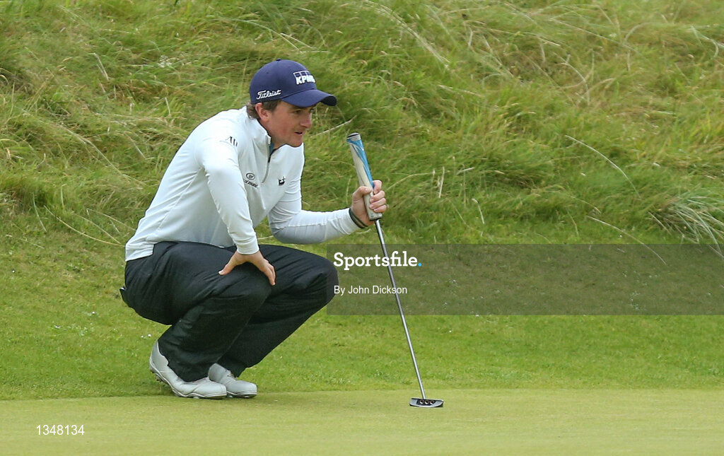 9 July 2017; Paul Dunne of Ireland, on the 2nd green during Day 4 of the Dubai Duty Free Irish Open Golf Championship at Portstewart Golf Club in Portstewart, Co Derry. Photo by John Dickson/Sportsfile