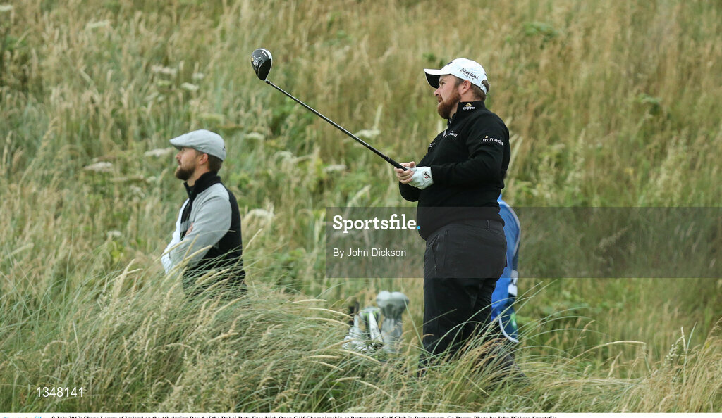 9 July 2017; Shane Lowry of Ireland on the 4th during Day 4 of the Dubai Duty Free Irish Open Golf Championship at Portstewart Golf Club in Portstewart, Co Derry. Photo by John Dickson/Sportsfile