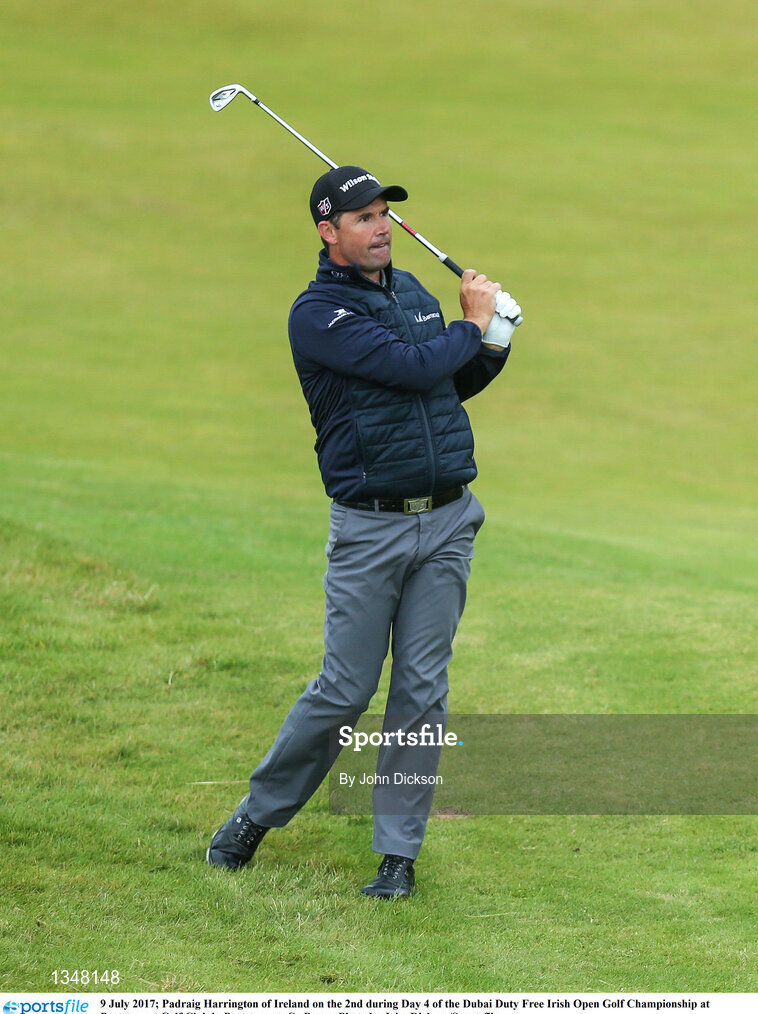 9 July 2017; Padraig Harrington of Ireland on the 2nd during Day 4 of the Dubai Duty Free Irish Open Golf Championship at Portstewart Golf Club in Portstewart, Co Derry. Photo by John Dickson/Sportsfile
