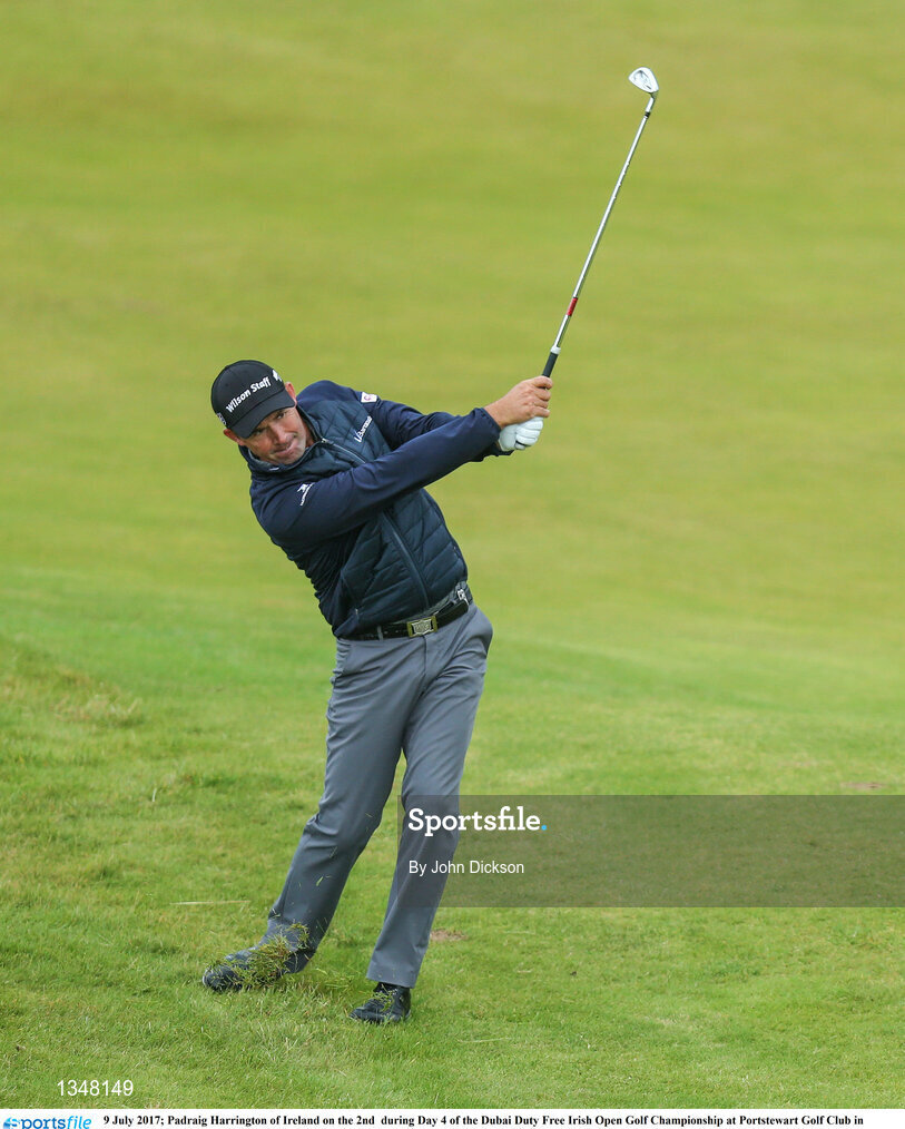 9 July 2017; Padraig Harrington of Ireland on the 2nd  during Day 4 of the Dubai Duty Free Irish Open Golf Championship at Portstewart Golf Club in Portstewart, Co Derry. Photo by John Dickson/Sportsfile