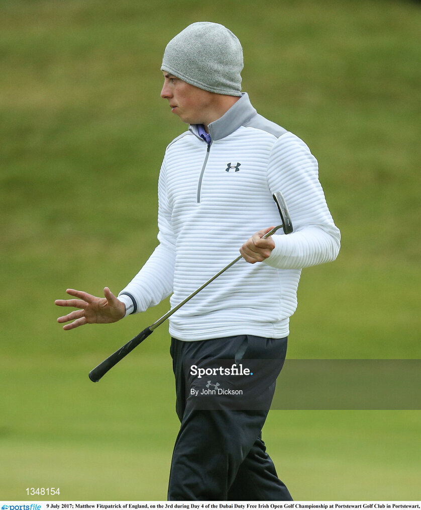 9 July 2017; Matthew Fitzpatrick of England, on the 3rd during Day 4 of the Dubai Duty Free Irish Open Golf Championship at Portstewart Golf Club in Portstewart, Co Derry. Photo by John Dickson/Sportsfile