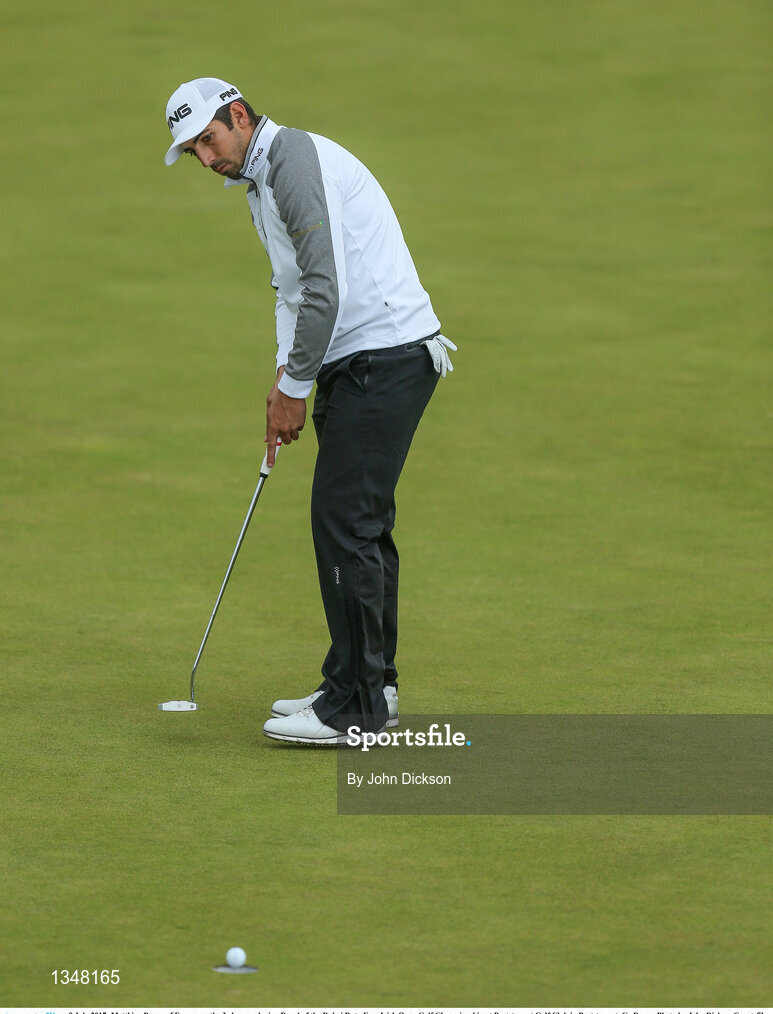 9 July 2017; Matthieu Pavon of France on the 3rd green during Day 4 of the Dubai Duty Free Irish Open Golf Championship at Portstewart Golf Club in Portstewart, Co Derry. Photo by John Dickson/Sportsfile