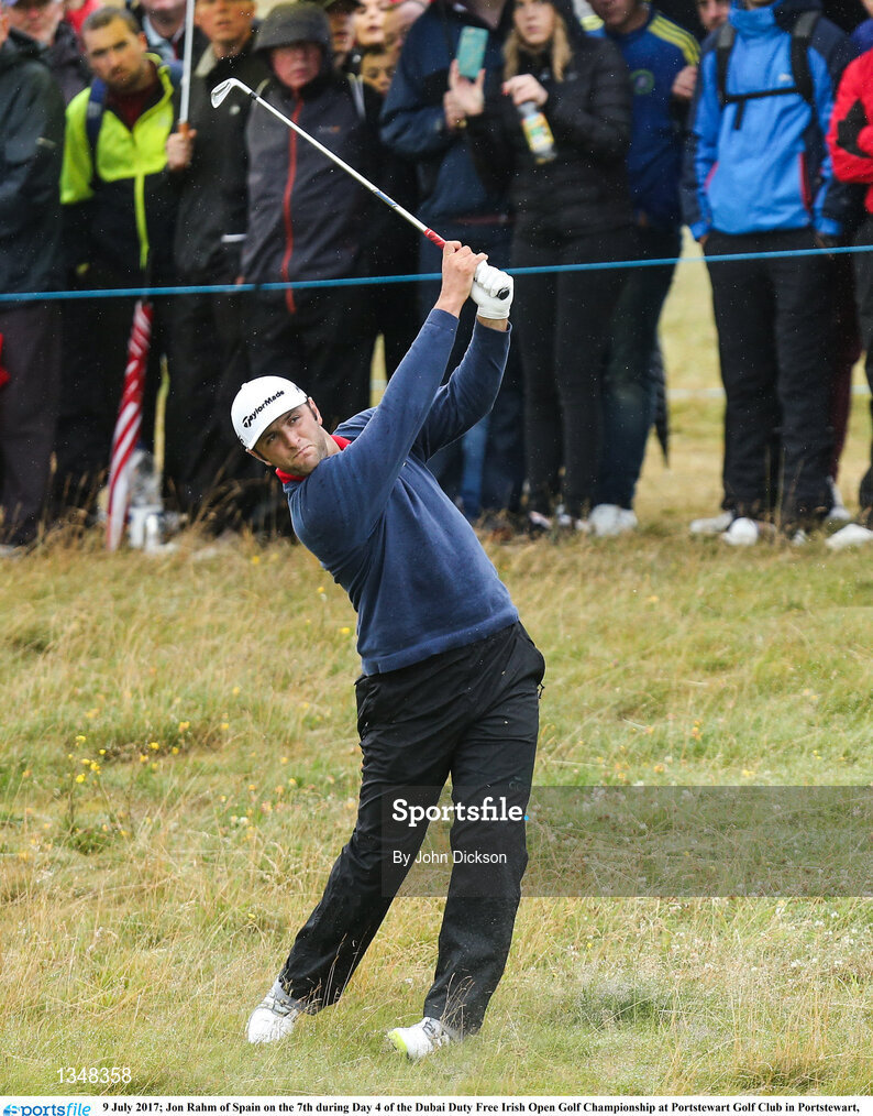 9 July 2017; Jon Rahm of Spain on the 7th during Day 4 of the Dubai Duty Free Irish Open Golf Championship at Portstewart Golf Club in Portstewart, Co Derry. Photo by John Dickson/Sportsfile