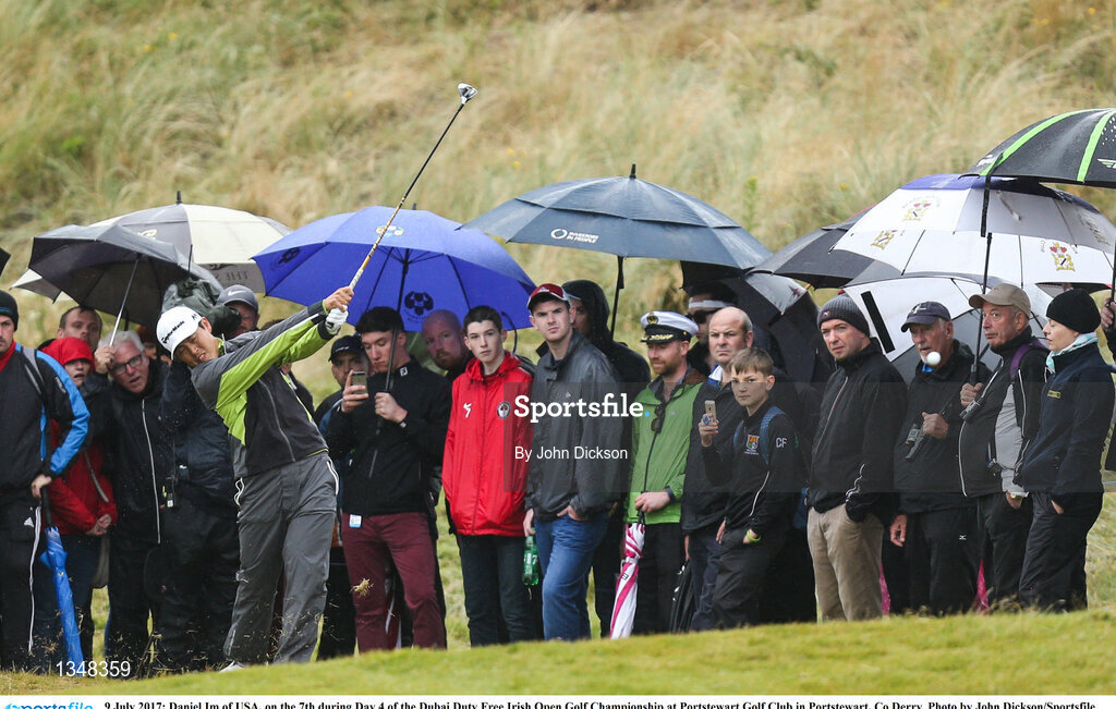 9 July 2017; Daniel Im of USA, on the 7th during Day 4 of the Dubai Duty Free Irish Open Golf Championship at Portstewart Golf Club in Portstewart, Co Derry. Photo by John Dickson/Sportsfile