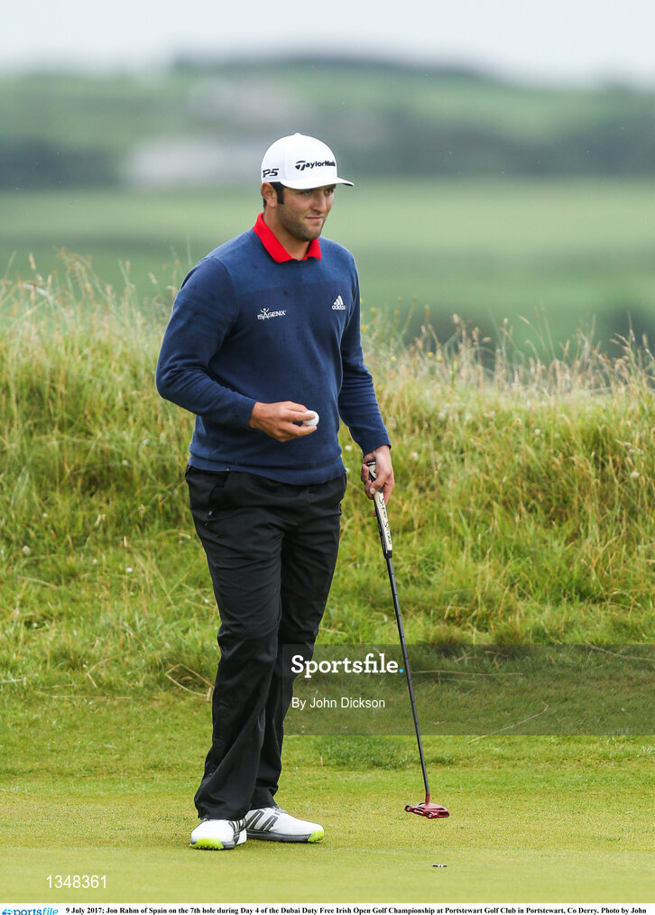 9 July 2017; Jon Rahm of Spain on the 7th hole during Day 4 of the Dubai Duty Free Irish Open Golf Championship at Portstewart Golf Club in Portstewart, Co Derry. Photo by John Dickson/Sportsfile