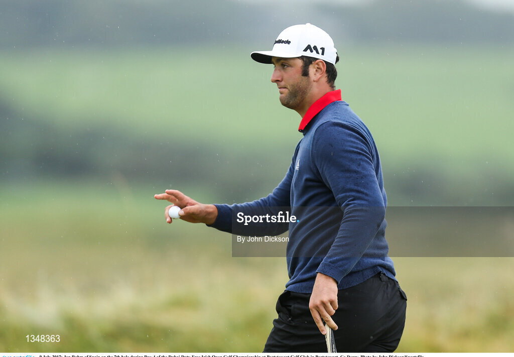 9 July 2017; Jon Rahm of Spain on the 7th hole during Day 4 of the Dubai Duty Free Irish Open Golf Championship at Portstewart Golf Club in Portstewart, Co Derry. Photo by John Dickson/Sportsfile
