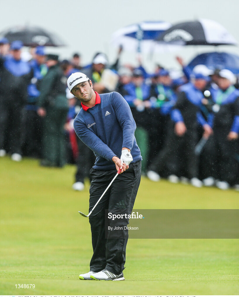 9 July 2017; Jon Rahm of Spain on the 18th during Day 4 of the Dubai Duty Free Irish Open Golf Championship at Portstewart Golf Club in Portstewart, Co Derry. Photo by John Dickson/Sportsfile