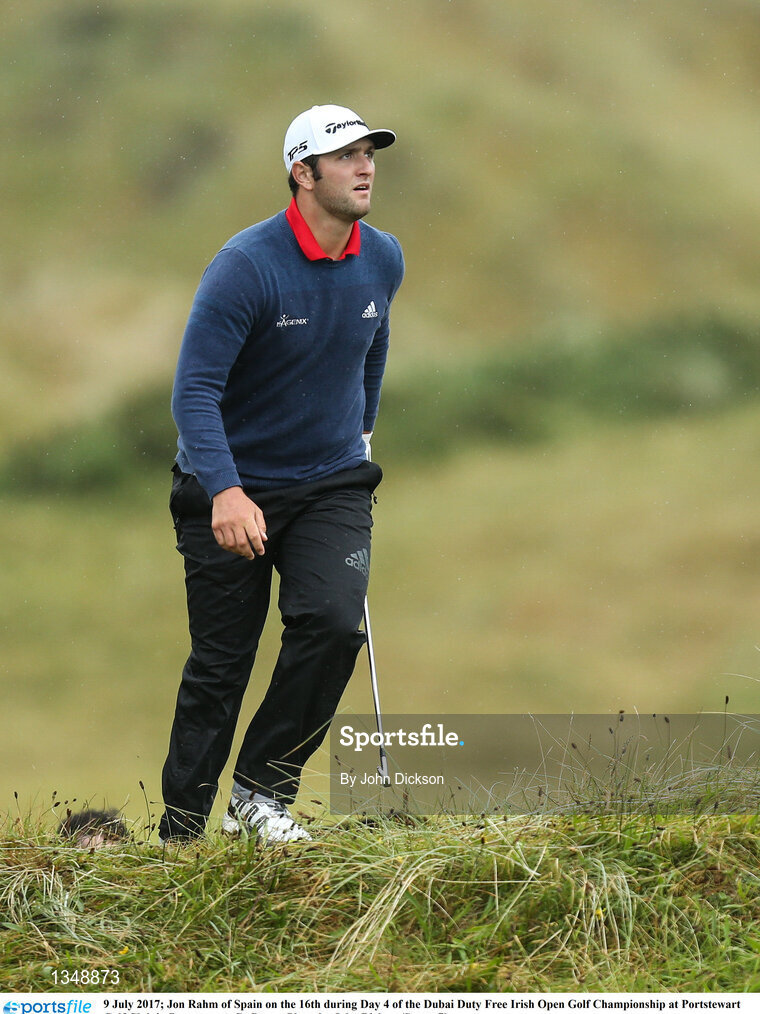 9 July 2017; Jon Rahm of Spain on the 16th during Day 4 of the Dubai Duty Free Irish Open Golf Championship at Portstewart Golf Club in Portstewart, Co Derry. Photo by John Dickson/Sportsfile