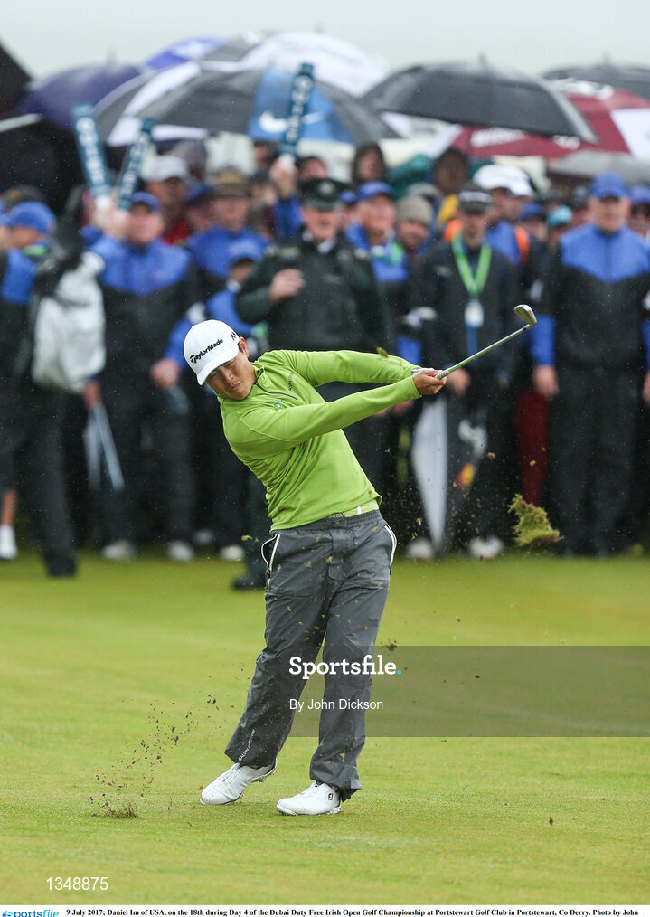 9 July 2017; Daniel Im of USA, on the 18th during Day 4 of the Dubai Duty Free Irish Open Golf Championship at Portstewart Golf Club in Portstewart, Co Derry. Photo by John Dickson/Sportsfile