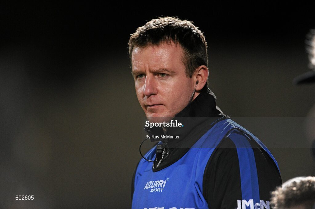 10 March 2012; The Laois manager Justin McNulty watches the last few minutes of the game. Allianz Football League, Division 1, Round 4, Laois v Cork, O'Moore Park, Portlaoise, Co. Laois. Picture credit: Ray McManus / SPORTSFILE
