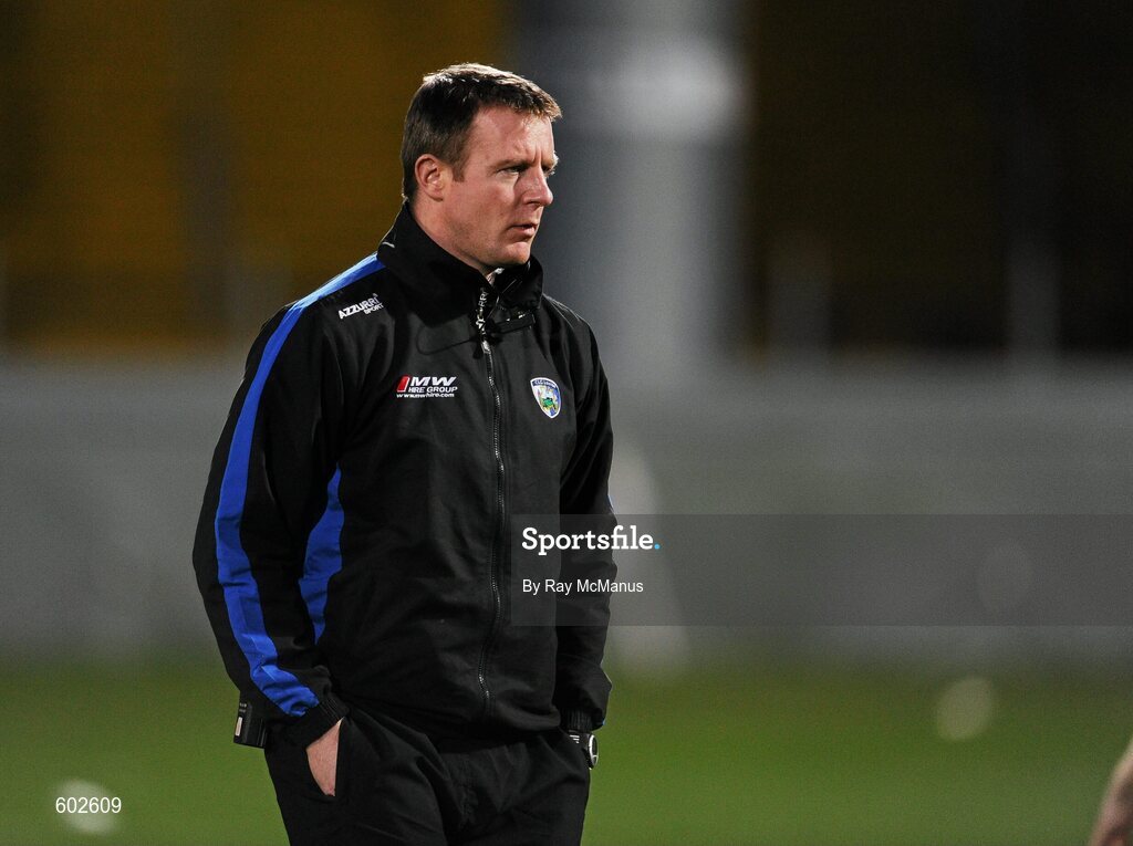 10 March 2012; Laois manager Justin McNulty relaxes before the game. Allianz Football League, Division 1, Round 4, Laois v Cork, O'Moore Park, Portlaoise, Co. Laois. Picture credit: Ray McManus / SPORTSFILE