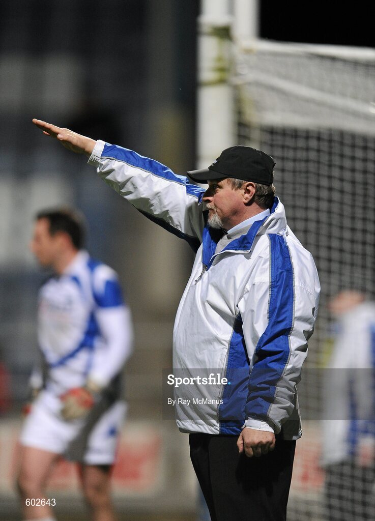 10 March 2012; An umpire signals a '45' metre free. Allianz Football League, Division 1, Round 4, Laois v Cork, O'Moore Park, Portlaoise, Co. Laois. Picture credit: Ray McManus / SPORTSFILE