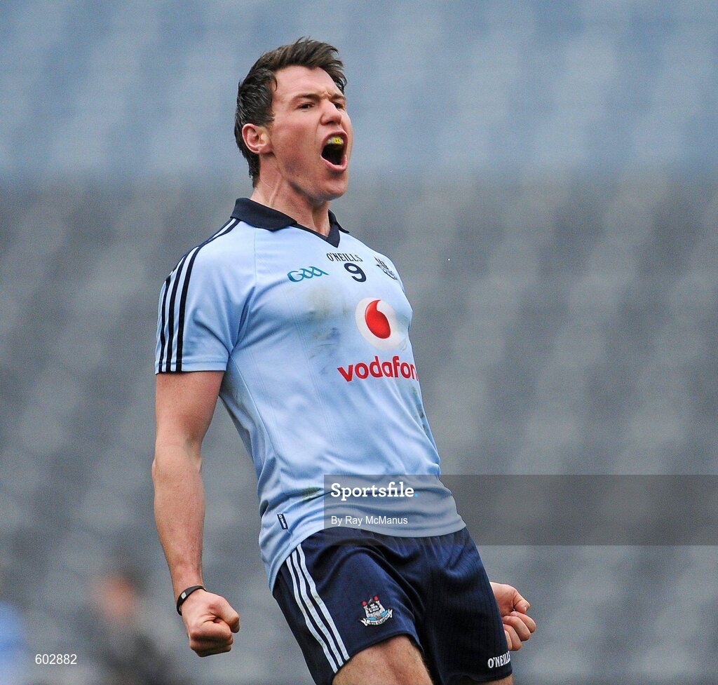 11 March 2012; Eamon Fennell reacts after a late shot, by him, was tipped over the bar for a Dublin point. Allianz Football League Division 1, Round 4, Dublin v Armagh, Croke Park, Dublin. Picture credit: Ray McManus / SPORTSFILE