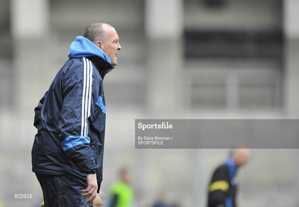 11 March 2012; Dublin manager Pat Gilroy issues instructions to his players during the game. Allianz Football League Division 1, Round 4, Dublin v Armagh, Croke Park, Dublin. Picture credit: Daire Brennan / SPORTSFILE