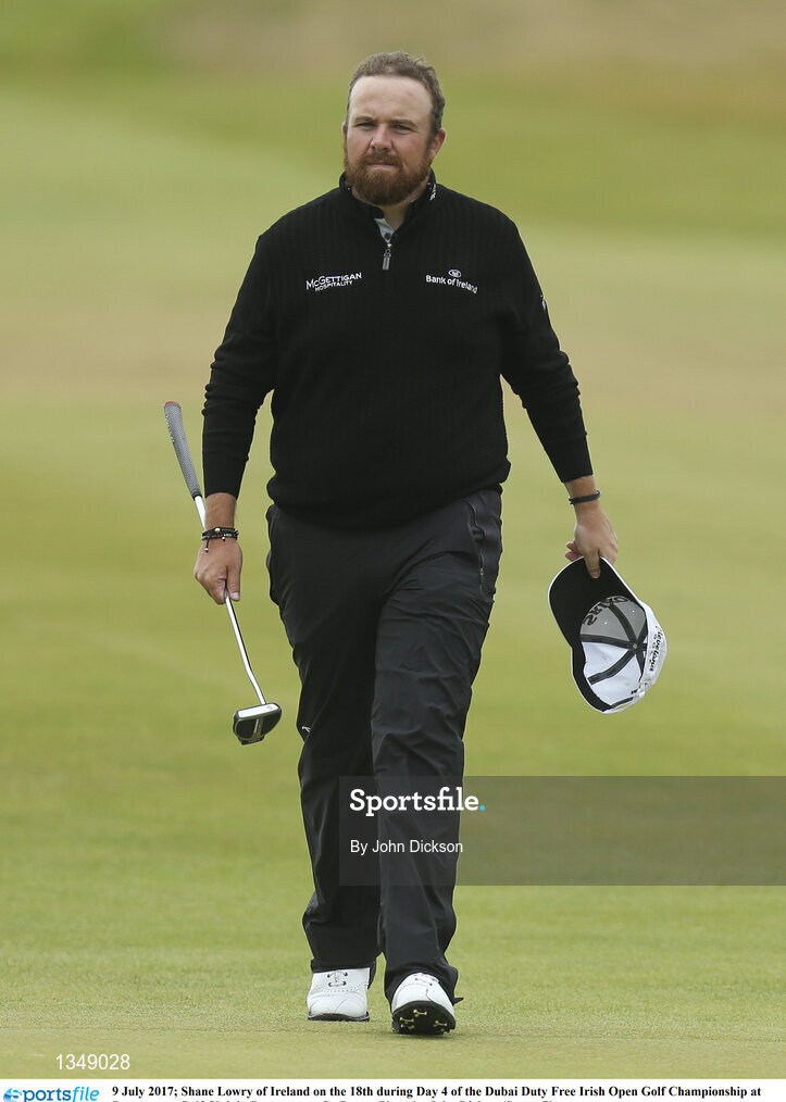9 July 2017; Shane Lowry of Ireland on the 18th during Day 4 of the Dubai Duty Free Irish Open Golf Championship at Portstewart Golf Club in Portstewart, Co Derry. Photo by John Dickson/Sportsfile