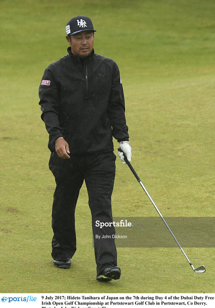9 July 2017; Hideto Tanihara of Japan on the 7th during Day 4 of the Dubai Duty Free Irish Open Golf Championship at Portstewart Golf Club in Portstewart, Co Derry. Photo by John Dickson/Sportsfile
