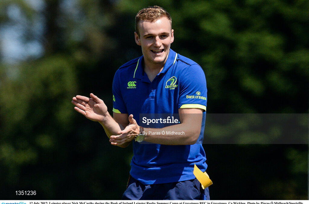 12 July 2017; Leinster player Nick McCarthy during the Bank of Ireland Leinster Rugby Summer Camp at Greystones RFC in Greystones, Co Wicklow. Photo by Piaras Ó Mídheach/Sportsfile