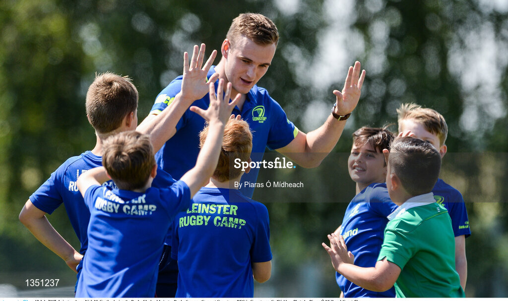 12 July 2017; Leinster player Nick McCarthy during the Bank of Ireland Leinster Rugby Summer Camp at Greystones RFC in Greystones, Co Wicklow. Photo by Piaras Ó Mídheach/Sportsfile