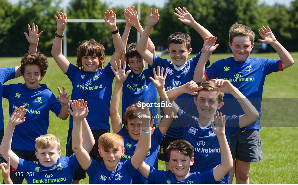 12 July 2017; Participants during the Bank of Ireland Leinster Rugby Summer Camp at Greystones RFC in Greystones, Co Wicklow. Photo by Piaras Ó Mídheach/Sportsfile