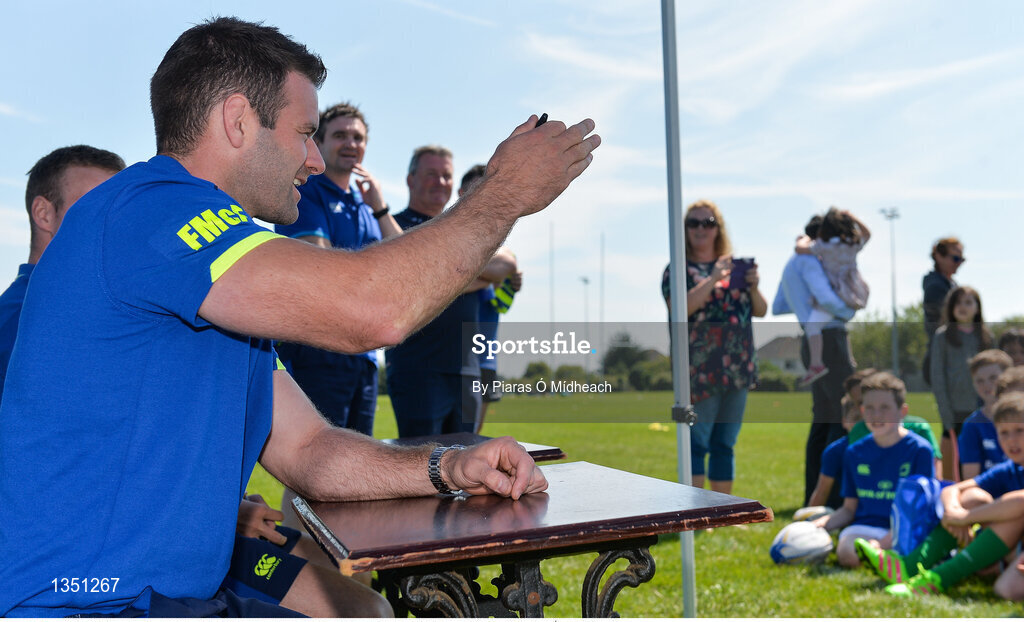 12 July 2017; Leinster player Fergus McFadden during the Bank of Ireland Leinster Rugby Summer Camp at Greystones RFC in Greystones, Co Wicklow. Photo by Piaras Ó Mídheach/Sportsfile