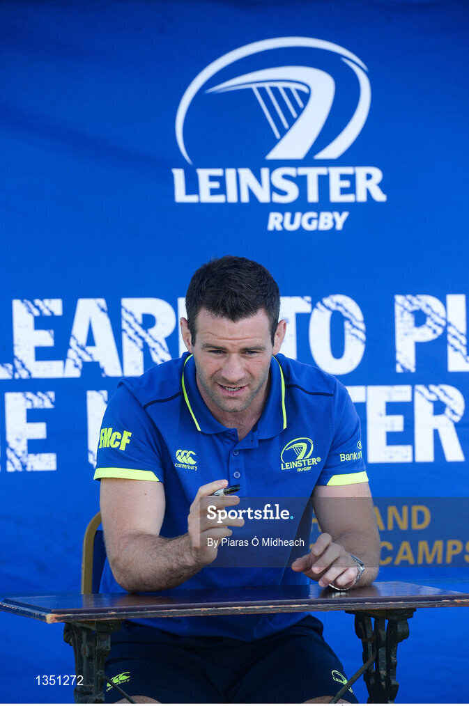 12 July 2017; Leinster player Fergus McFadden during the Bank of Ireland Leinster Rugby Summer Camp at Greystones RFC in Greystones, Co Wicklow. Photo by Piaras Ó Mídheach/Sportsfile