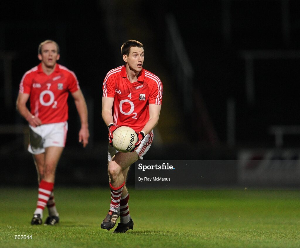 10 March 2012; Eoin Cotter, Cork, with Paudie Kissane to his right. Allianz Football League, Division 1, Round 4, Laois v Cork, O'Moore Park, Portlaoise, Co. Laois. Picture credit: Ray McManus / SPORTSFILE