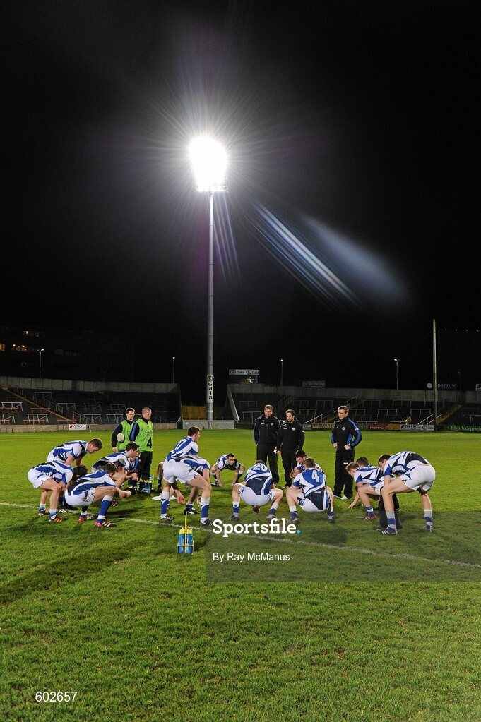 10 March 2012; The Laois players warm down after the game. Allianz Football League, Division 1, Round 4, Laois v Cork, O'Moore Park, Portlaoise, Co. Laois. Picture credit: Ray McManus / SPORTSFILE