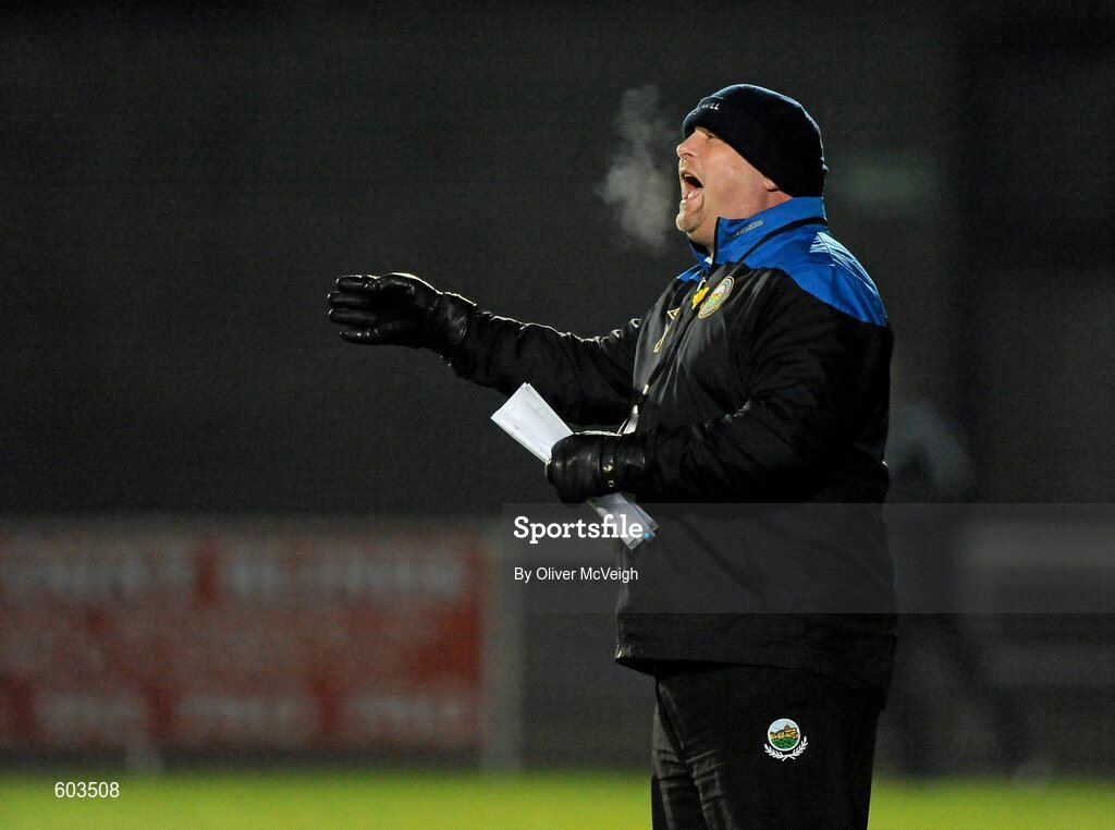 5 March 2012; David Jeffrey, Linfield manager. 2012 Setanta Sports Cup, Quarter-Final, 1st Leg, Linfield v Derry City, Windsor Park, Belfast, Co. Antrim. Picture credit: Oliver McVeigh / SPORTSFILE